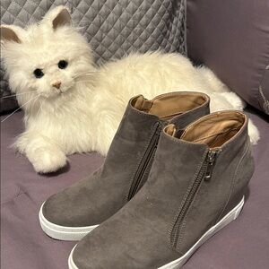 Gray Women's Ankle Boots